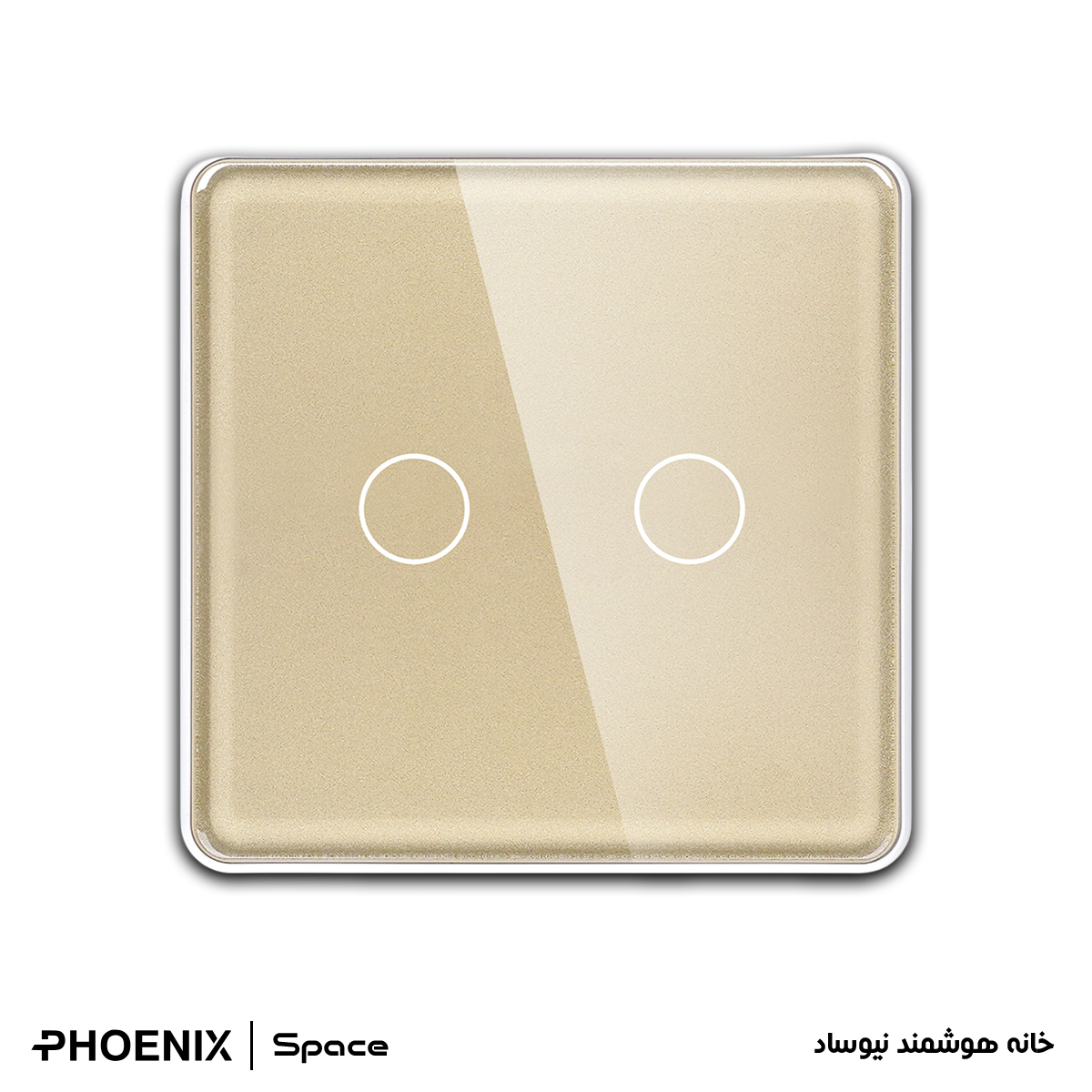 کلید لمسی تبدیل دو پل Phoenix مدل Space - تصویر 5