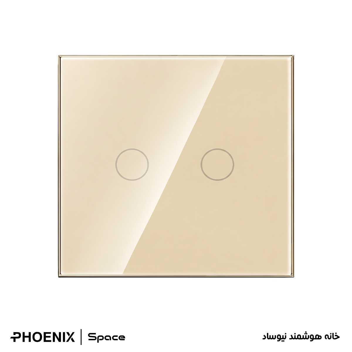 کلید لمسی تبدیل دو پل Phoenix مدل Space - تصویر 7