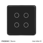 کلید هوشمند لمسی چهار پل Phoenix مدل Space