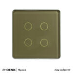 کلید هوشمند لمسی چهار پل Phoenix مدل Space