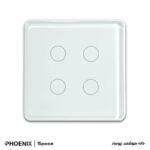 کلید هوشمند لمسی چهار پل Phoenix مدل Space